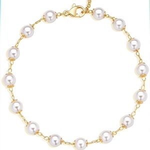 Pearl Bracelet - 14K Gold Plated Dainty Chain